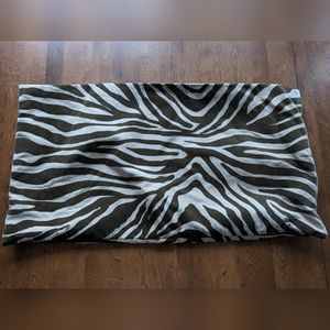 Zebra print pillow sham LUMBAR